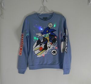 Freeze Sonic the Hedgehog Light Up Sweatshirt Ugly Christmas Sweater NWT